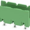 Pin header, 3 pole, pitch 7.5 mm, straight, green, 1766466