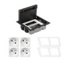 KONTAKT SIMON FLOOR BOX puszka podłogowa 4x gniazdo pojedyncze z/u do podłóg technicznych ( podniesionych )