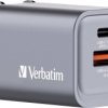 Verbatim GNC-35 GaN Ładowarka podróżna 35 W 1x USB-A, 1x USB-C® Power Delivery, Power Delivery 3.0, QC 3.0 szary GaN, z