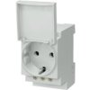 Gniazdo Modułowe 2P+Z 16A 230V Schuko Na Szynę Z Pokrywką 5Te6801