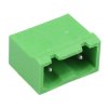 2-Way 7.62mm Vertical PCB Header Closed Ends Green 15A 300V