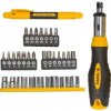 Końcówki wkrętakowe z uchwytem stal CrV (zestaw 34 szt.) 39D522