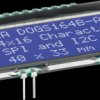 EA DOGS164B-A LCD DOG text module, 4x16 characters, H 3.2 mm, 40x33 mm, blue