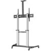 Stojak mobilny TV/LCD 60-100 80kg regulowany 2 półki aluminiowy