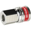 Safety coupling, L 48 mm, 35 bar, brass, nickel-plated, for hose, 129969