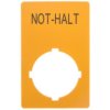 Tabliczka opisowa żółta prostokąt 50x33mm NOT-HALT M22-XZK1-D99 121089