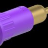 4 mm socket, round plug connection, mounting Ø 8.2 mm, purple, 64.3012-26