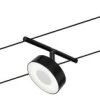 Lampa do systemu kablowego, niskonapięciowego Paulmann WS DC Circle czarny (matowy), chrom 400 lm