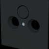 1743-45M Central plate for aerial outlet 2/3-way