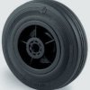Kółko do wózka, Lite, Guma, Czarny, obc.: 125kg, śred.: 125mm, szer.: 35mm