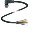 Pepperl+Fuchs 295573 Złącze konfekcjonowane czujnika/aktuatora V19-WV4A-3M-PUR-ABG0, piny: 8, 3 m, 1 szt.