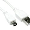 Kabel USB Złącze A USB A Złącze B Mini USB B dł. 1.8m Przewód USB USB 2.0 kolor: Biały