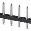 Pin header, 3 pole, pitch 5 mm, straight, black, 1933192