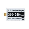 Czarno-biały wyświetlacz e-Paper E-Ink 3,52" 360x240 - Waveshare 22609