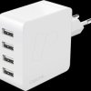 PA0336W USB-Ladegerät, 24 W, 4x USB-A, Weiß