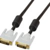 Connection cable, 2 m, black, DVI-I Dual Link (24+5) plug, straight to DVI-I Dual Link (24+5) plug, straight, K5435.2V1