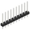 Pin header, 10 pole, pitch 2.54 mm, straight, black, 10058412