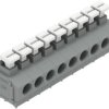 PCB terminal, 9 pole, pitch 5 mm, AWG 24-16, 17.5 A, push-in cage clamp, gray, 235-409/331-000