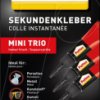 PSMT3 Pattex Superglue Mini Trio PSMT3, 3 x 1 g