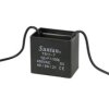 Kondensator; silnikowy (rozruchowy); TS11-7 450VAC 12uF; 12uF; 450V AC; 33x44x48mm; z przewodami; Suntan; RoHS