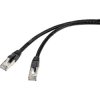 Renkforce RF-4538206 Network cable CAT 6A S/FTP Black 75m Outdoor use