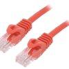 Patch cord U/UTP, Cat 6, RJ45 wtyk z obu stron, linka, CCA, 0,5m PP6U-0.5M/R
