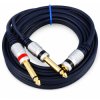 Kabel Jack 3,5 Gniazdo 3m - 2x Wtyk 6,3 VITALCO