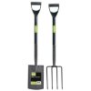 Draper 83971 Carbon Steel Garden Fork and Spade Set