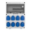 Rozdzielnica budowlana TD-S 8x230V skrzynka elektryczna Schuko IP54 Mennekes erbetka zabezpieczona Doktorvolt DV-2329-D