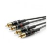 Sommer Cable HBP-C2-0090 2x RCA to 2x RCA Audio Cable 0.90m Black