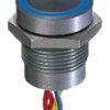 Przełącznik piezoelektryczny, Luźny przewód, 200 mA przy 24 V DC, SPST, Niebieski, -40 → +75°C