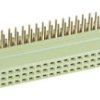 Female connector, type R, 64 pole, a-c, pitch 2.54 mm, solder pin, angled, gold-plated, 09732646801