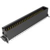 Pin header, 50 pole, pitch 1.27 mm, straight, black, 403-52050-51