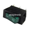 Przełącznik koł. ON/OFF 230V wąski MK-111 zielony