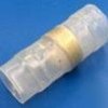 Butt connector with heat shrink insulation, transparent blue, 31.2 mm, 312172-000