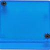 ABS enclosure, (L x W x H) 50 x 50 x 15 mm, blue/transparent, IP54, 1551STBU