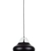 Lampa wisząca nowoczesna 1xE27 NEGRO WOOD WHITE/BLACK