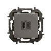NOWE NILOE Gniazdo 2xUSB typ a + c 3 A stal NP3403MG LEGRAND