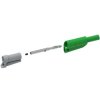 Adapter z wtykiem bananowym Męski Śruba Zielony 20A Electro PJP rozmiar 4 mm