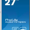 XUB2797QSN-W2 69-cm monitor, QHD, loudspeakers, USB dock, LAN, pivot