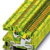 Protective conductor terminal, push-in connection, 0.14-4.0 mm², 24 A, 8 kV, yellow/green, 3213962