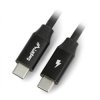 Przewód Lanberg USB C - USB C 2.0 czarny premium QC 4.0 PD 1,8m