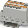 Distribution block, push-in connection, 0.5-10 mm², 40 A, 8 kV, gray, 1221432