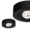 Oprawa natynkowa downlight LED, 5W, 450lm, IP20, 3CCT, okrągła, czarna, NORA PRO/S HOROZ