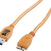 Tether Tools Kabel USB Złącze męskie USB-A, Złącze męskie USB Micro-B 3.0 4.60 m pomarańczowy CU5454
