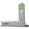 LINDY 40426 USB-C Socket Lock Set Green Includes 1 Key For Security