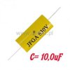 Kondensator poliestrowy 10uF/630VDC 10% osiowy