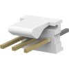 Pin header, 3 pole, pitch 2.54 mm, straight, natural, 3-641215-3