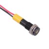 Q6F3BXXY28E Yellow Flush 6mm 28VDC LED Panel Indicator IP67 APEM