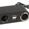 Car Cigarette Lighter Splitter x4 12V 24V + USB x2 Charger BLOW